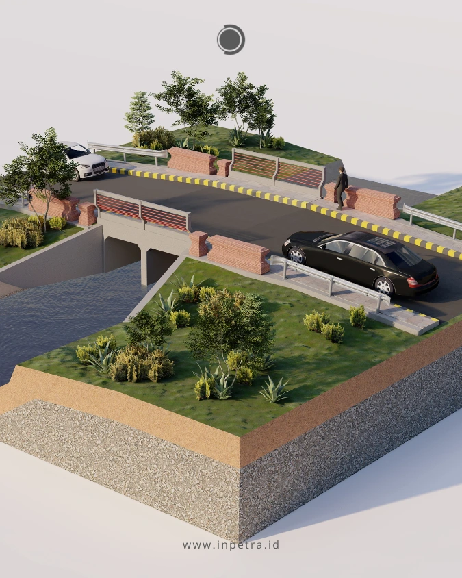 Jembatan Box Culvert Dua Cell