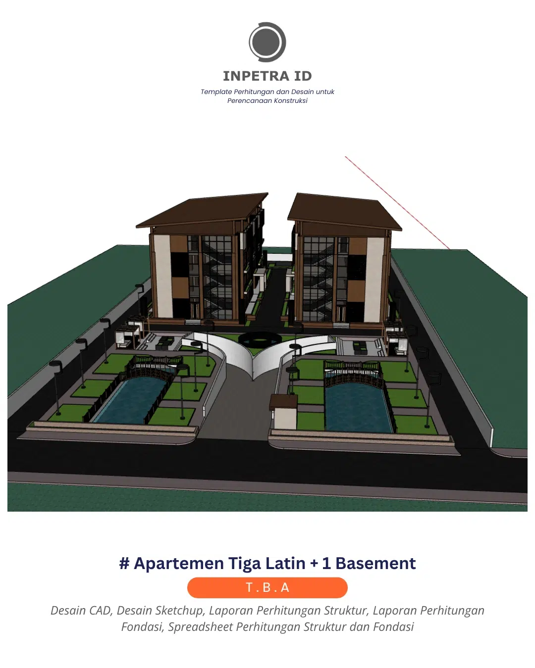 Apartemen tiga lantai satu basement Inpetra ID